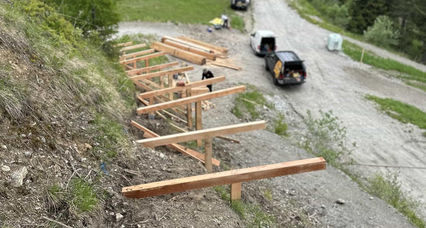 Wood Construction & Renovation Works at Serfaus Bike Park