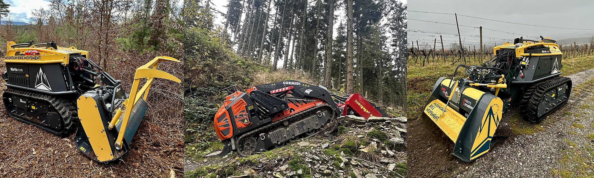 Trail mills and stone crushers by Mountain Bike Movement