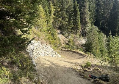 Blauer Trail außerhalb des Bikeparks Serfaus